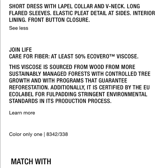 Zara (Size S) button down floral dress - Picture 4 of 8